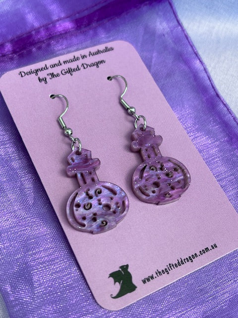 Earrings: Potion Swirl