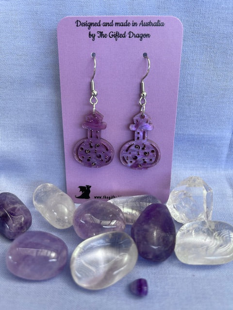 Earrings: Potion Swirl