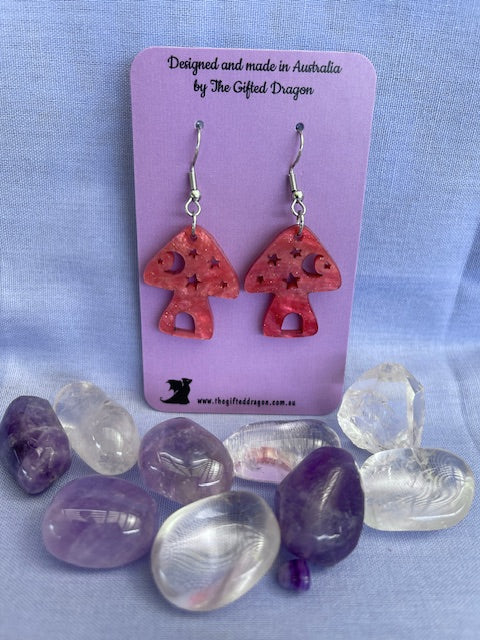 Earrings: Sorbet Toadstools